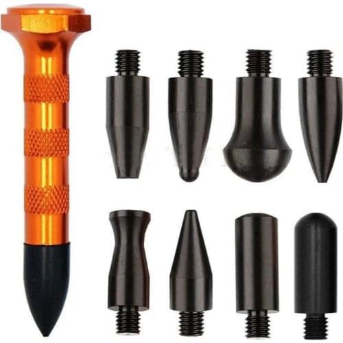 Tool Tap Down pen Knockdown Paintless Dent Repair Hail Removal W/9 Heads