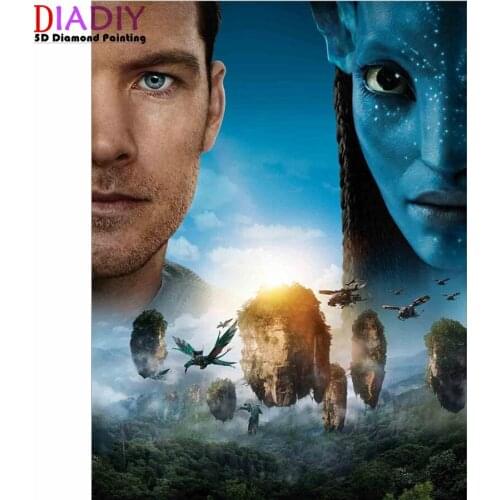 5D Diy "Movie "Avatar Pandora"" Pictures Diamond Painting Cross Stitch full Square Round Diamond Embroidery Mosaic Paint Decor