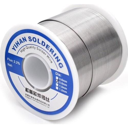 Easy to solder, low melting point, good soldering, high-brightness solder wire, rosin core, no-wash solder wire 0.6 0.8mm 1.0mm