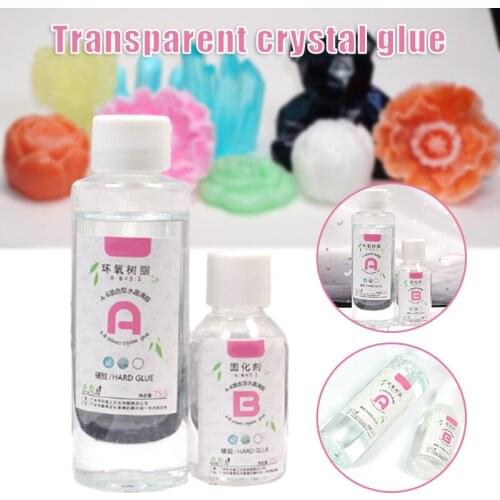 Hot 1 Set Clear Epoxy Resin Multipurpose 3:1 AB Crystal Epoxy DIY Jewelry Crafts Making Accessories Epoxies Adhesives Sealers