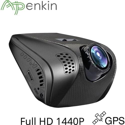 Mini Q8H Dash Camera 1440P Full HD Video Recorder WIFI GPS MSC8328Q Car Camera with G-Sensor Parking Monitoring