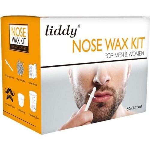 Painless nose hair removal wax kit Paper-Free Nose Hair Wax Beans Cleaning Wax Set For Men & Women Nail Cleaning Wax Nose Beauty