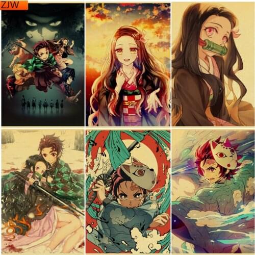 Demon Slayer Anime Diamond Painting Diamond Inlaid Diamond Mosaic Diamond Embroidery Cross Stitch Kits Home Decor