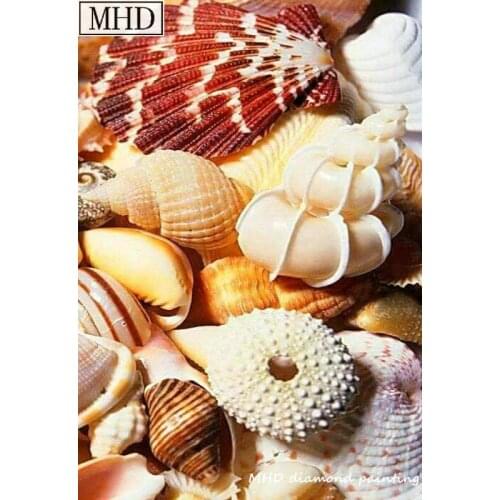 New 5d diy diamond painting cross stitch shell view for home decor 3D full square round drill mosaic art painting