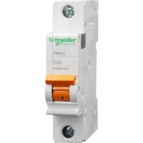 Schneider Air Switch Household Circuit Breaker Easy9 Series Monolithic Vacuum Single Pole Air Switch 1P6A ~ 63A