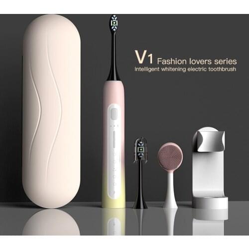 New Style Electric Toothbrush Ultrasonic Sonic USB Charge Rechargeable Tooth Washable Powerful Whitening Teeth Brush Oral