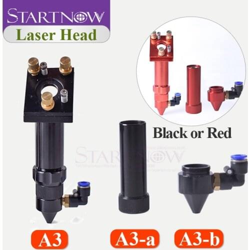 CO2 Laser Air Nozzle Jet & CO2 Laser Head Holder With Focus Lens Set and 25mm Mirror Mount For Laser Machine Hardware Tools