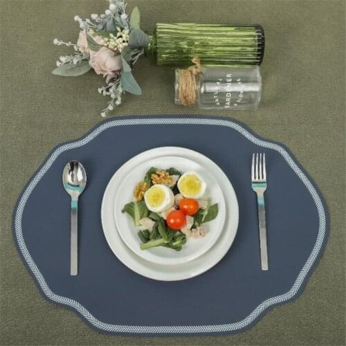 Modern Silicone Western Table Mat Non-slip Heat Insulation Pads Foldable Tableware Pad Washable High Temperature Placemat