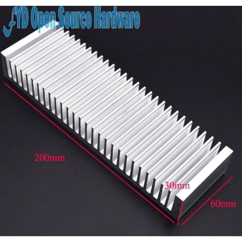 Heat sink 200*60*30MM (silver) high-quality aluminum heat sink and other special thicker amplifier