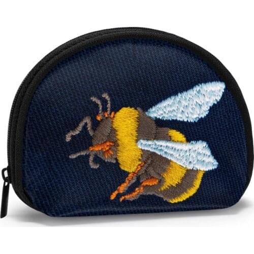 Bee Pattern Oxford Coin Purses Mini Coin Wallet Storage Bag Card Holder Credit ID Portable Pocket Women Girls Female Coin Purse