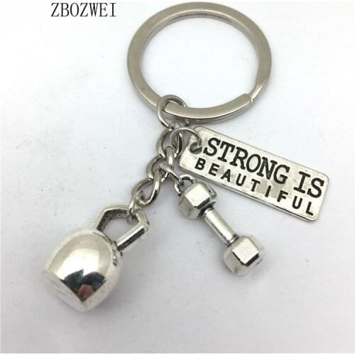 1 Dumbbell Kettlebell ST Weightlifting Keychain, Sports, Gym, Tailor Made