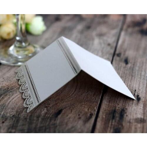 100PCS/LOT Hollow Out Luxury Table Name Place Cards Wedding Birthday Party Invitation Cards Table Decoration Favor
