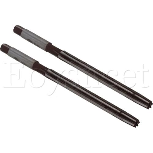 2pcs 4mm Cutting Dia 6 Flutes HSS Hand Reamer Milling Cutter 75mm Long