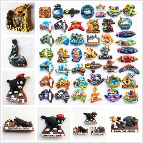 Israel Portuguesa European and American scenery Fridge Magnets Tourist Souvenirs Magnetic Stickers Travel Gifts