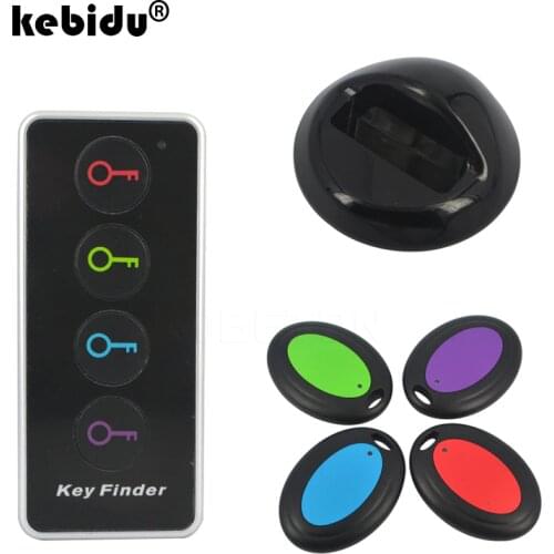 Wireless Key Finder 4 in 1 Advanced Remote Key Locator Phone Wallets Anti-Lost with LED Torch function 4 receivers and 1 dock
