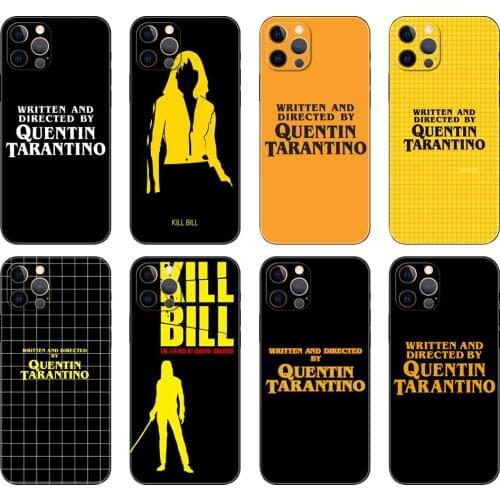 Black tpu case for iphone 5 5s se 2020 6 6s 7 8 plus x 10 XR XS 11 12 mini pro MAX back cover Written Directed Quentin Tarantino