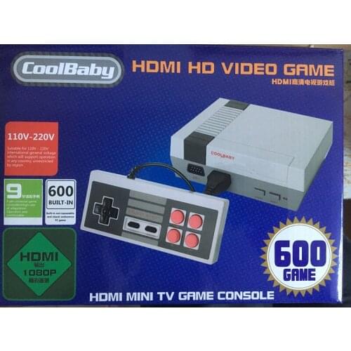 CoolBaby 10pcs HDMI/AV output RS-38 RS-39 Built-In 600 Games Mini TV Family Game Console 8 Bit Retro Video Classic Game Console