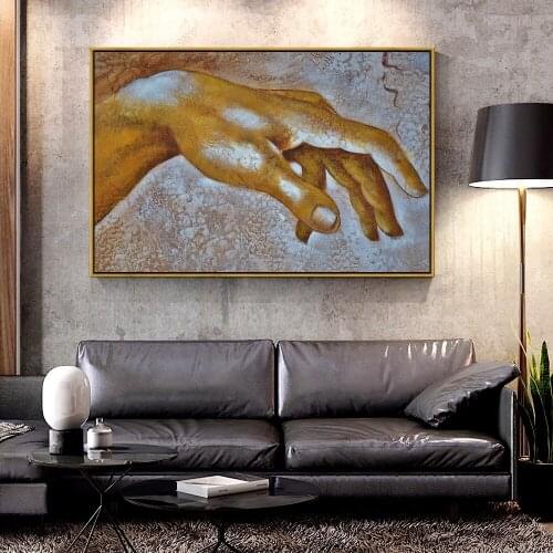 Forbeauty Oil Canvas Painting hand_art_fingers For Home Decoration Wall Art