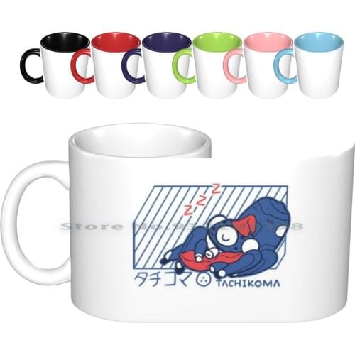 Tachikoma Ceramic Mugs Coffee Cups Milk Tea Mug Tachikoma Ghost In The Shell Anime Japan Automata Creative Trending
