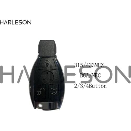 BGA/NEC 2/3/4Button For Mercedes Benz A B C E S Class W203 W204 W205 W210 W211 W212 W221 W222 Smart Remote Key 315MHz 433.92MHz