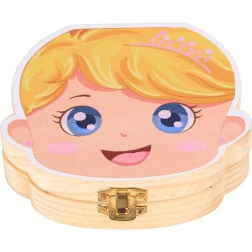 Creative Wooden Present Box Men And Women BABYS Milk Teeth Box Lanugo Collection Box Souvenirs Children Teeth Save Wooden Box