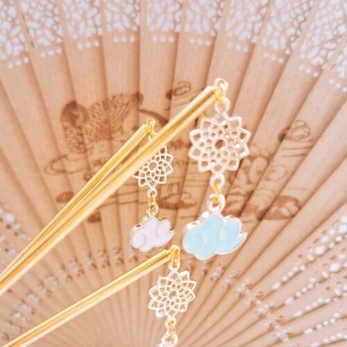 Chinese Style Metal Hair Sticks Decorative Hairpin With Pearl Hair Pins Clip For Women Girls Gifts Wedding Party Hair Headpiece