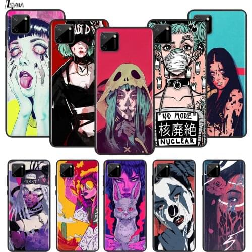 Fashion Trend Anime Girls For OPPO Realme 2 3 3i 5 5S 5i 6 6S 6i 7 7i Narzo 10 20 Pro Global Silicone Black Soft Phone Case
