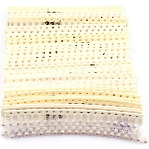 2500pcs/lot 0805 SMD Ceramic Capacitor Assortment Kit set 1pF~10uF SMD ceramic capacitors pack 10PF 47PF 680PF 0805 Capacitor