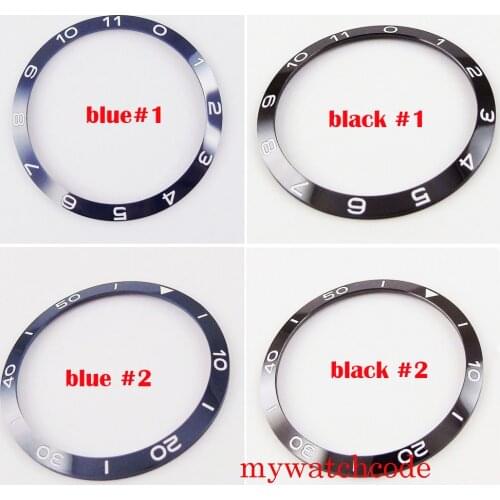 New 39.2mm black/blue watch ceramic bezel insert fit 41mm corgeut automatic men wristwatch watch part