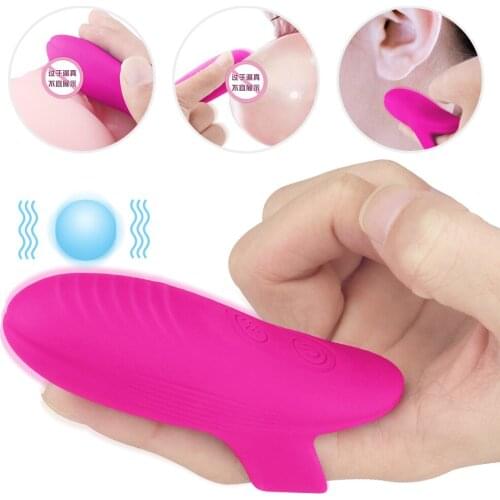 Finger Vibrator Clitoral G-spot Stimulator Massager Vibrator Waterproof Finger Clit Vibrator Sex Toys for Women Adult Products
