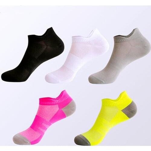 1Pair Professional Thin Anti-slip Breathable No Sweat Sports Socks Marathon Basketball Yoga Running Socks Athletic Men Women