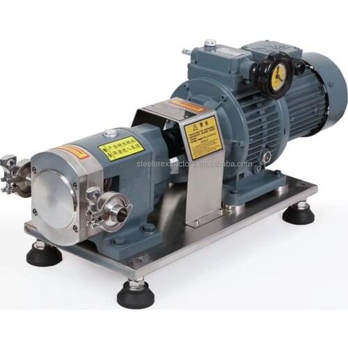 Industry good quality sanitary stainless steel SS304 food soya oil transfer rotary lobe pump