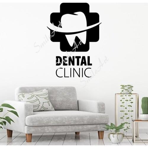 Drop Shipping teeth Home Decor Vinyl Wall Stickers For Kids Room Living Room Home Decor Wall Art Decal