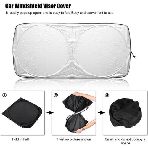 Car Front Window Sun Shade Visor Folding Windshield Anti-UV Cover Protector car accessories parasol coche Windshield Sunshades