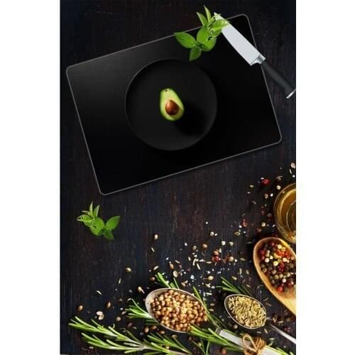 Glass Cutting Board with Avocado Pattern Glass Cutting Plate heat Resistant Glass 30x40 Chopping Block Glass High Quality Print