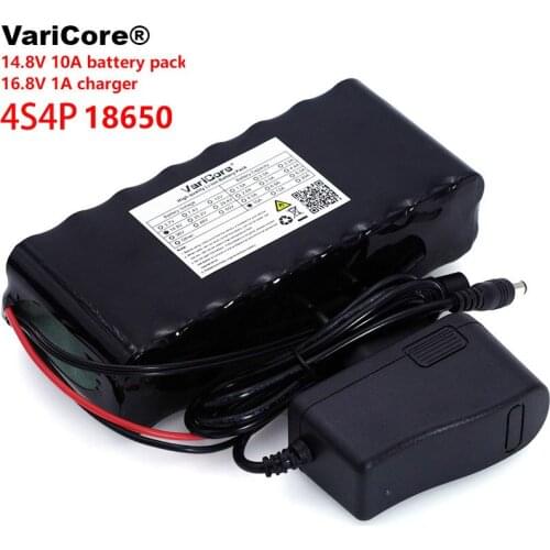 VariCore 14.8V 10Ah 18650 li-iom battery pack night fishing lamp heater miners lamp amplifier battery with BMS+16.8V Charger