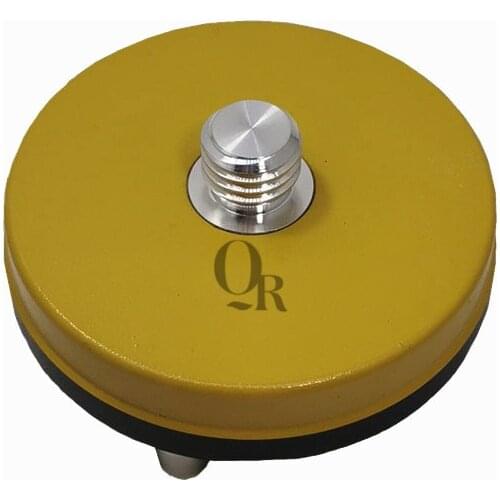 High Quality Yellow Fixed Type Three-Jaw Tribrach Adapter With 5/8"x11 Mount Rotate Screw Fit GPS / Prisms Surveying