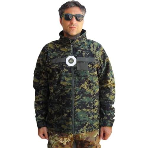 Vest jacket vest combat microfleece hunting fishing tackle Green digital