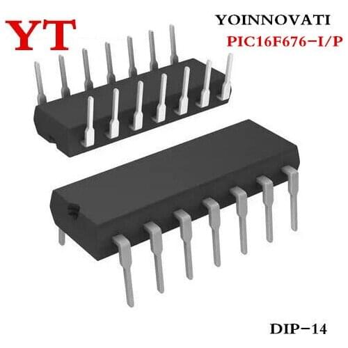 100pcs/lots PIC16F676-I/P PIC16F676 DIP-14 Best quality