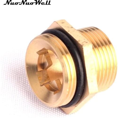 2pcs NuoNuoWell M22-M24 Male Thread 100% Brass Connector for Garden Irrigation Watering Valve Water Gun Adapter Fittings