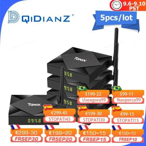 5pcs Smart TV BOX tx6s Android 10 6K H616 Quad Core Media player Play Store Free App Fast Set top BOX X96Air PK HK1MAX