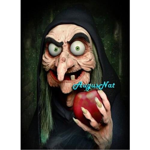 Witch diamond painting full square halloween diamond dots kits crystal pasted picture wall art monster diamond craft demon gifts