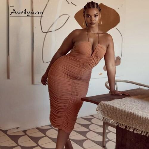 Avrilyaan Summer Midi Dresses