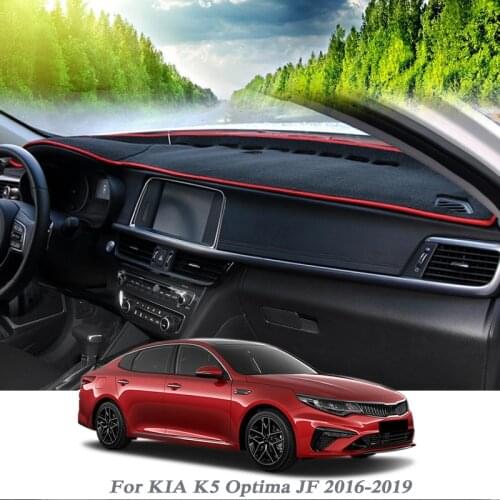 Car Styling Dashboard Protective Mat Shade Cushion Pad Rose Carpet For KIA K5 Optima JF 2016-2019 RHD&LHD Internal Accessory