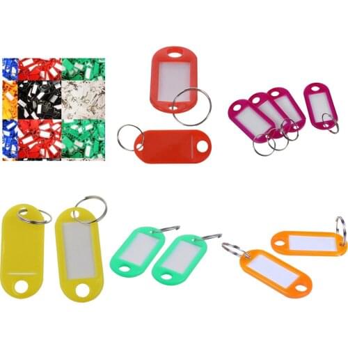 Key Ring Tags -(100pcs red)