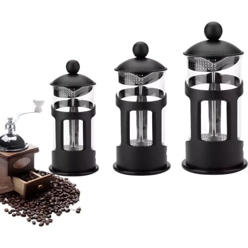 French Press Coffee Maker Large Glass Thermos Tea Maker Perfect For Morning Coffee Maximum Flavor Coffee Brewer 350/600/800ml