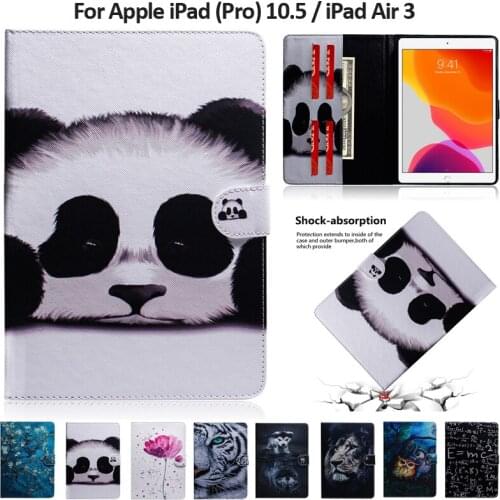 Color Pattern Tiger Lion Tablet Case For iPad Air 3 2019 10.5 Case Cover Fundas For iPad Pro 10.5 Case