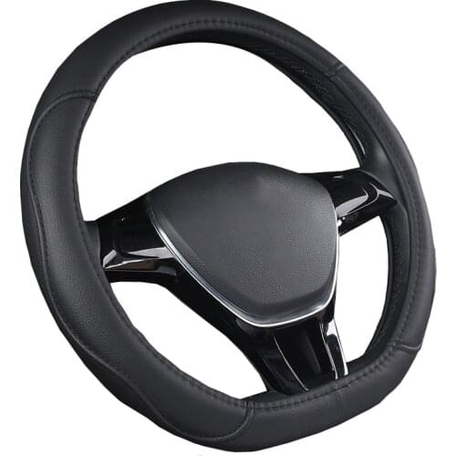 D Shape Car Steering Wheel Cover For Nissan Rogue X-trail Kicks Rogue Sport Hybrid 2017 - Now Qashqai 2019 - Now Car-styling