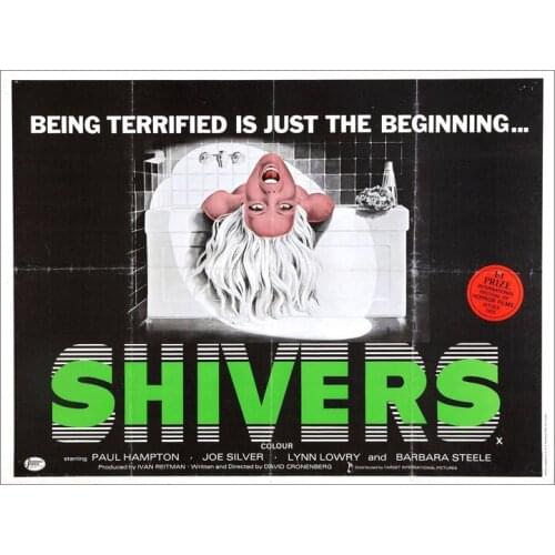 D0777 Shivers Movie 1975 David Cronenberg Silk Fabric Poster Art Decor Indoor Painting Gift