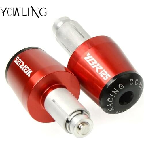 FOR Yamaha YBR125 YBR 125 2005 2006 2007 2008 2009 2010 2011 2012 2013 2014 CNC 22MM Handlebar Grips Handle Bar Cap End Plugs